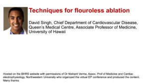 Techniques for flouroless ablation