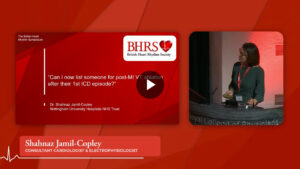 SESSION 4a: Can I now list someone for post-MI VT ablation-after their 1st ICD episode - Shahnaz Jamil-Copley