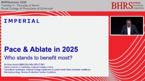 SESSIONS: Day 3 - Auditorium - Pace and ablate in 2025 – who stands to benefit most? Ahran Arnold