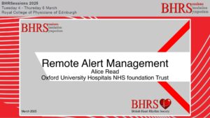 SESSIONS: Day 2 - Great Hall - Remote Alert Monitoring - Alice Read