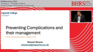 SESSIONS: Day 1 - Auditorium - Preventing and managing complications - Daniel Keene