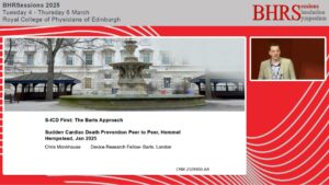 SESSIONS: Day 1 - Great Hall - Sudden Cardiac Death Prevention Peer to Peer - Chris Monkhouse